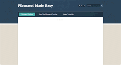 Desktop Screenshot of fibonaccimadeeasy.com